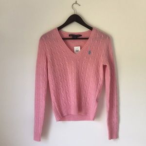 Ralph Lauren Sport | V-Neck Pink Sweater | Size: M
